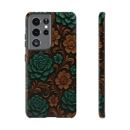 Faux Tooled Succulents Tough Case