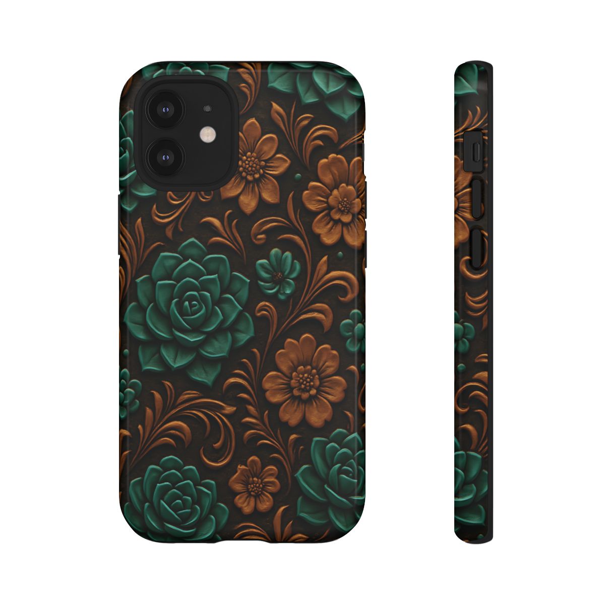 Faux Tooled Succulents Tough Case