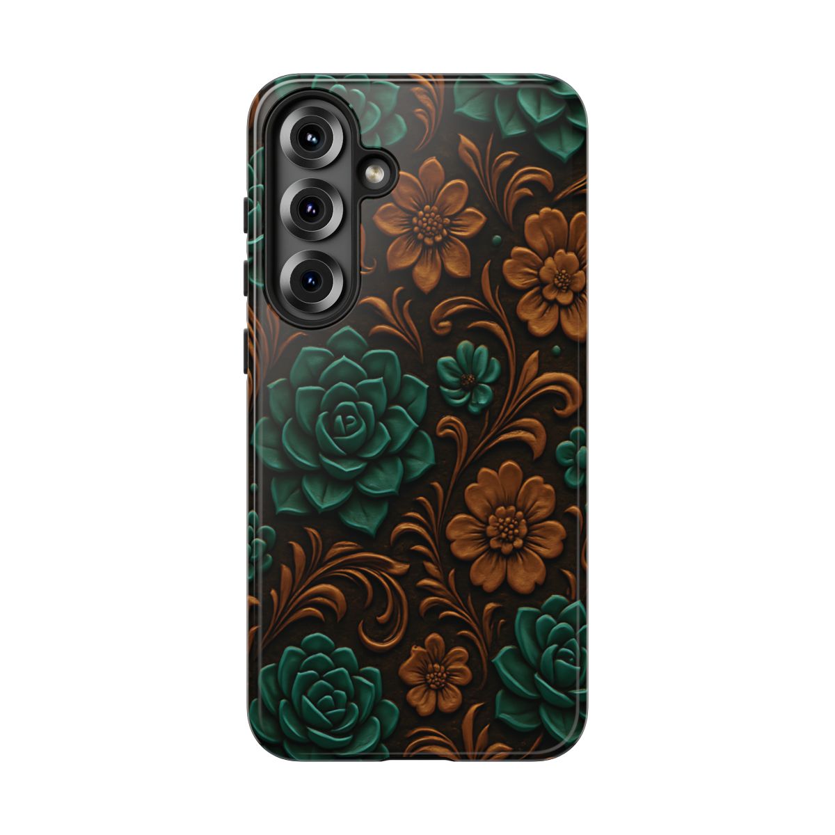 Faux Tooled Succulents Tough Case