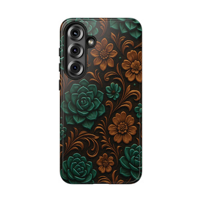 Faux Tooled Succulents Tough Case