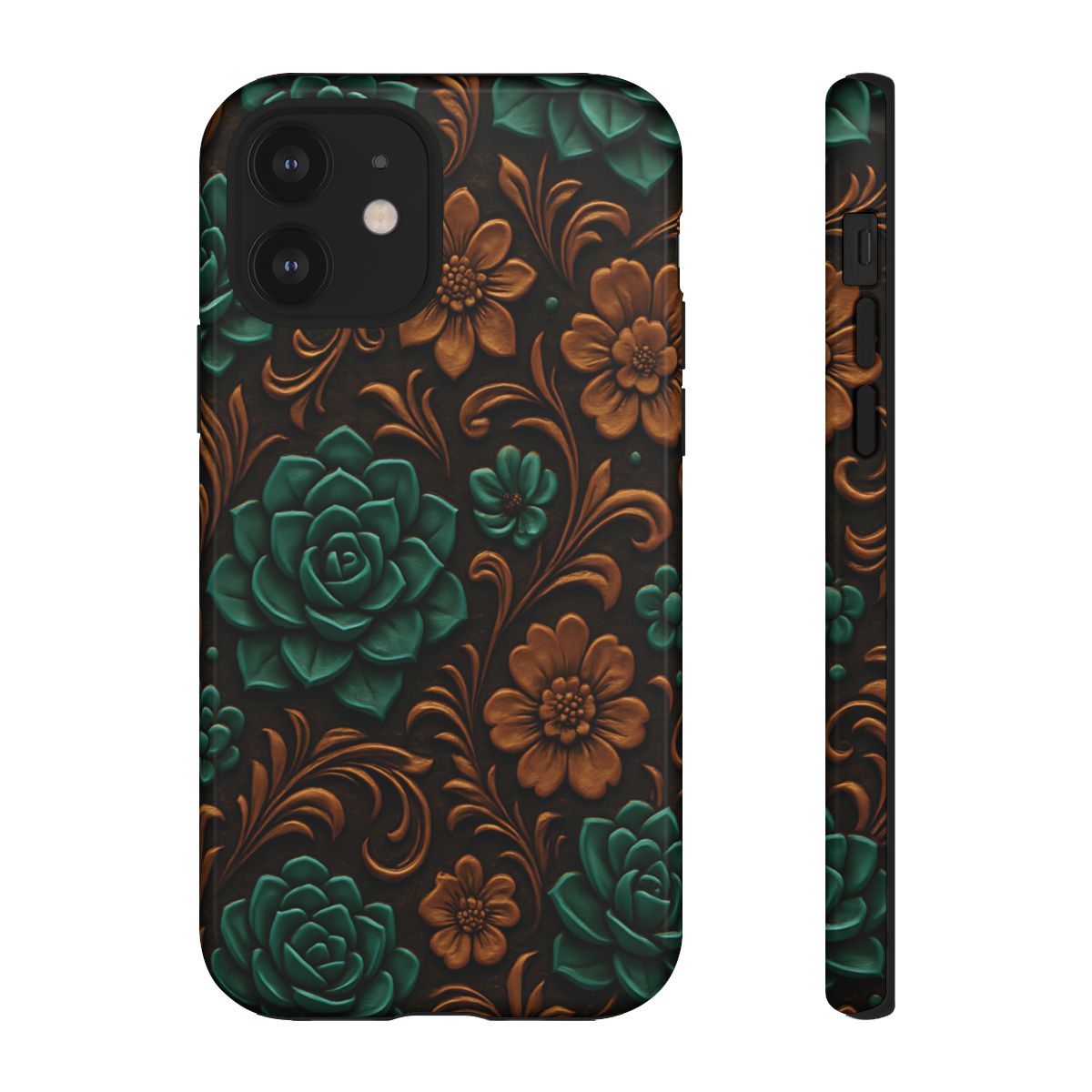 Faux Tooled Succulents Tough Case
