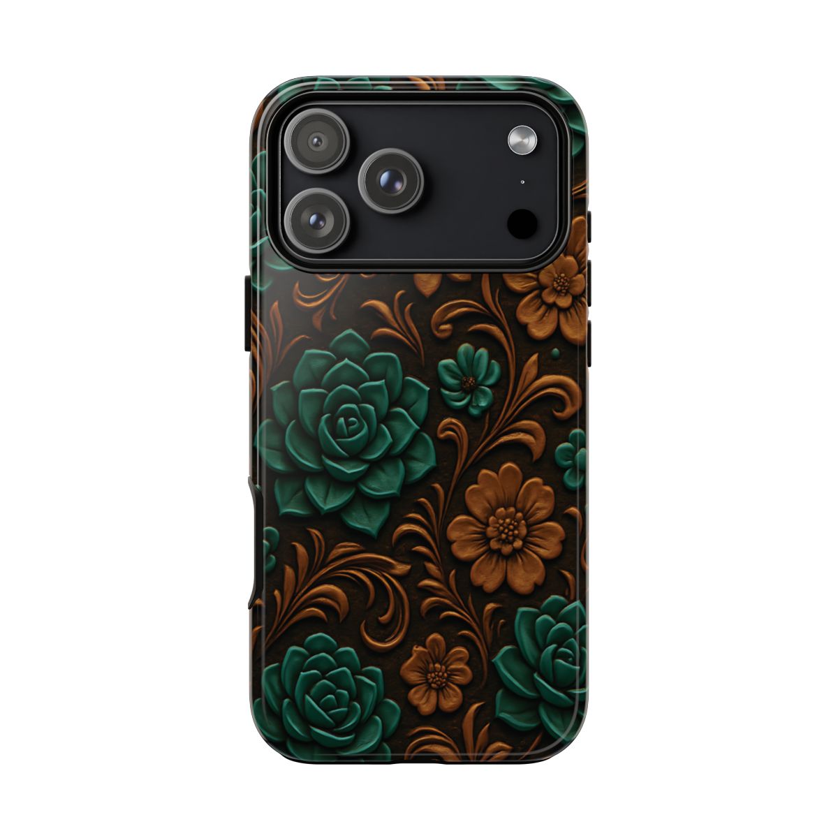 Faux Tooled Succulents Tough Case