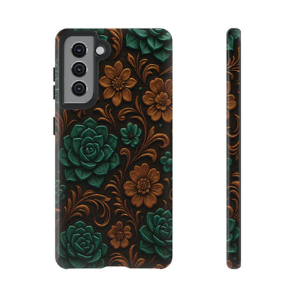 Faux Tooled Succulents Tough Case