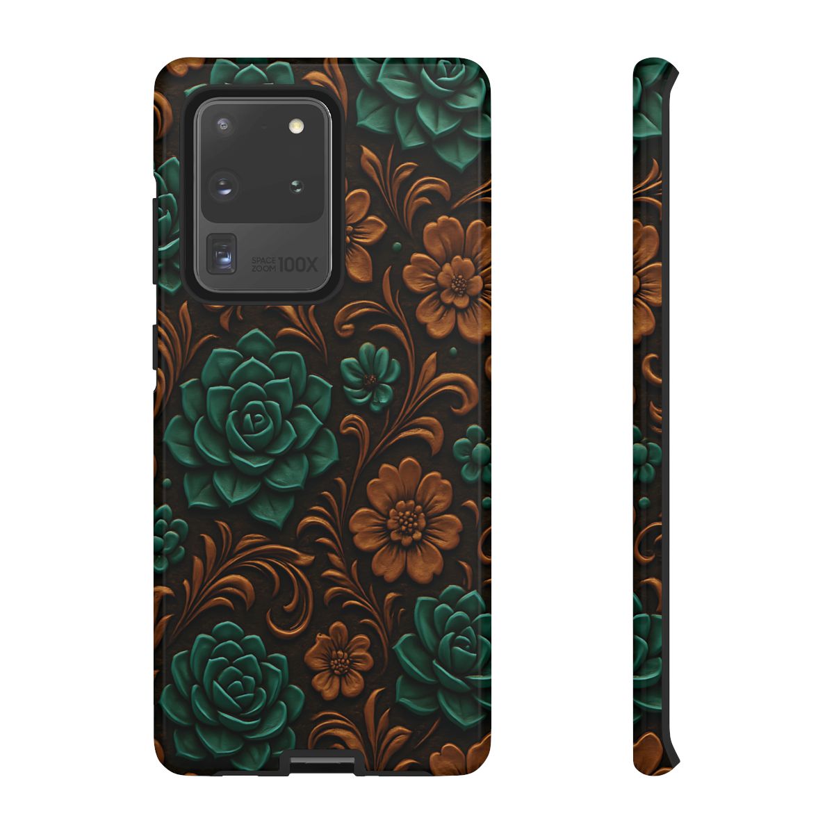 Faux Tooled Succulents Tough Case