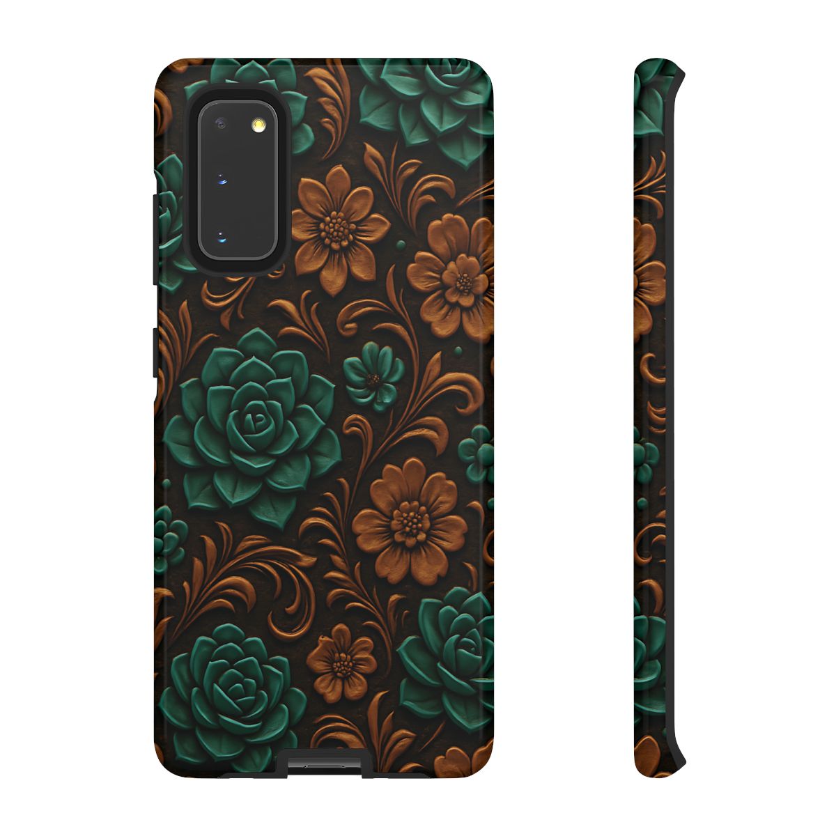 Faux Tooled Succulents Tough Case