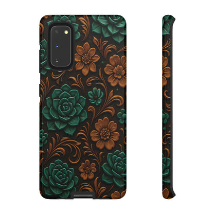 Faux Tooled Succulents Tough Case