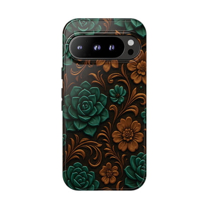 Faux Tooled Succulents Tough Case