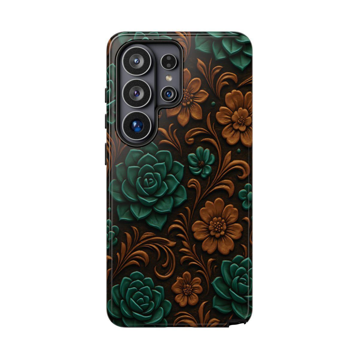 Faux Tooled Succulents Tough Case