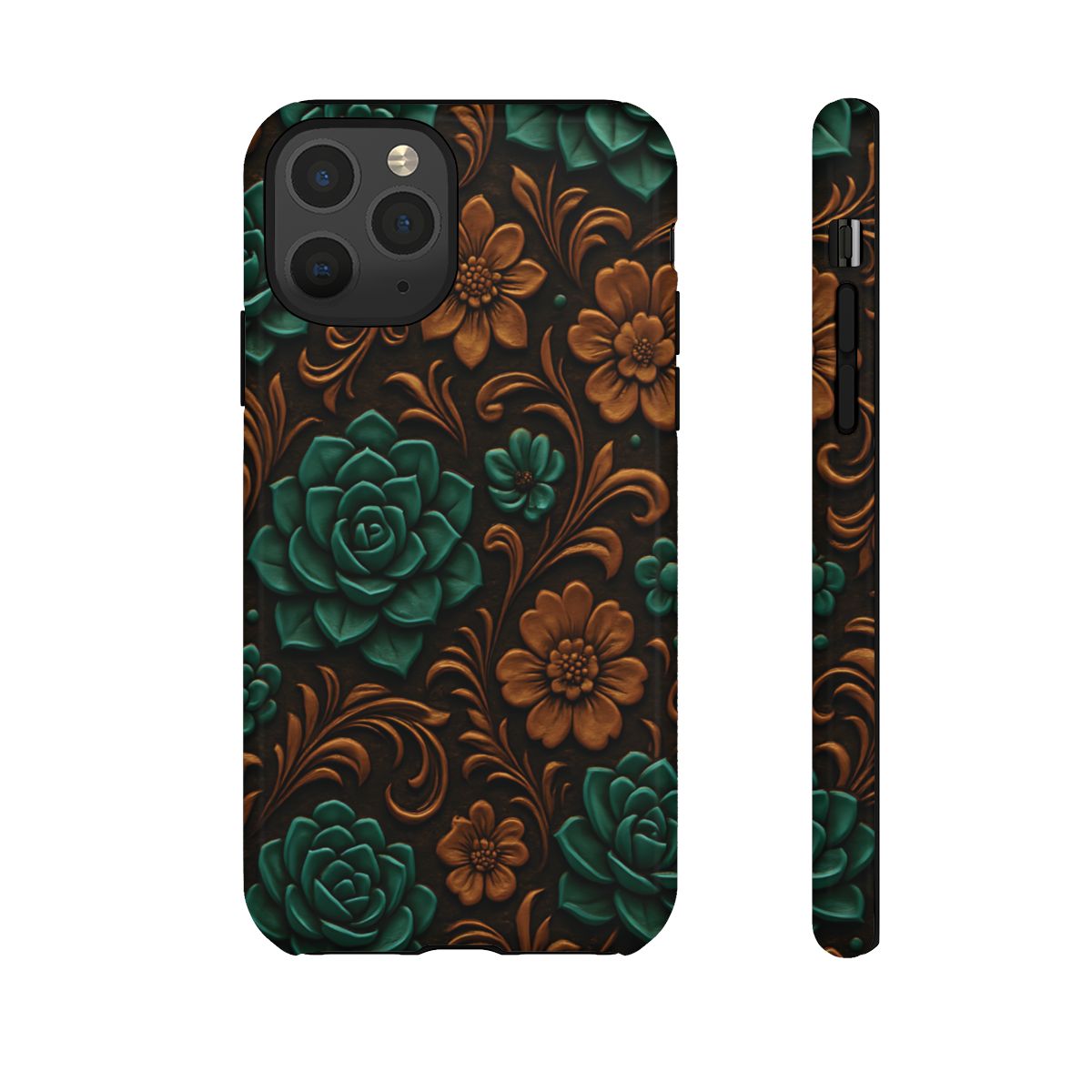 Faux Tooled Succulents Tough Case