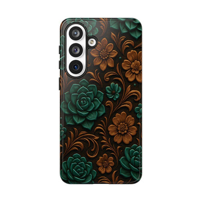 Faux Tooled Succulents Tough Case
