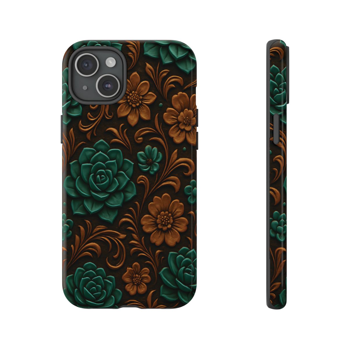 Faux Tooled Succulents Tough Case