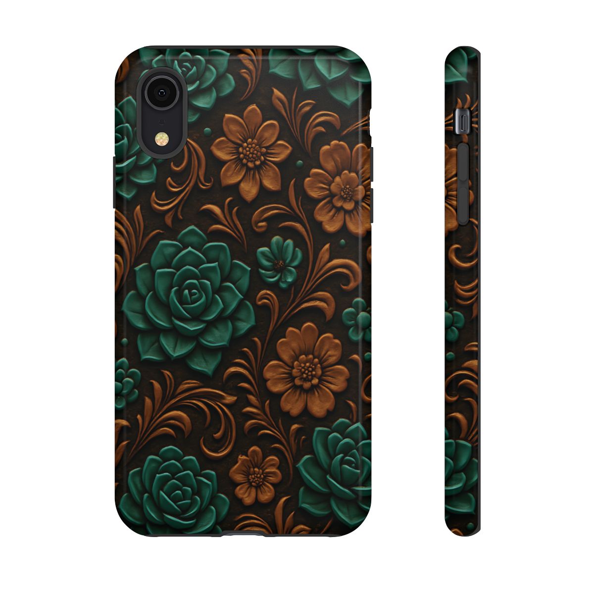 Faux Tooled Succulents Tough Case