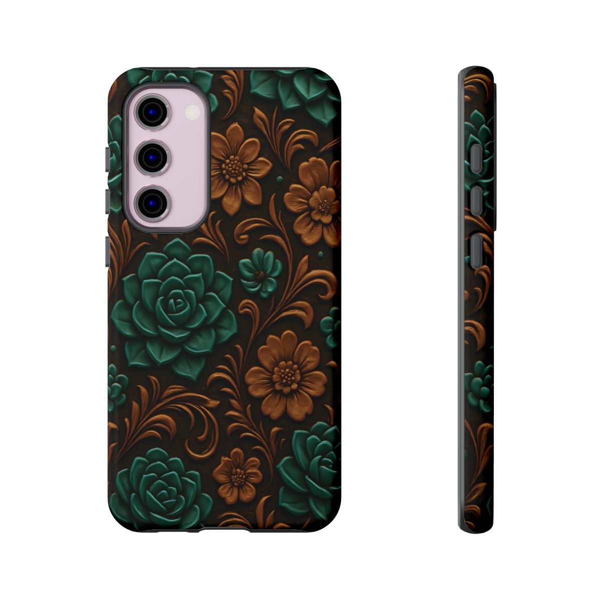 Faux Tooled Succulents Tough Case
