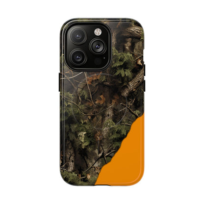 Torn Camo Orange Magnetic Case