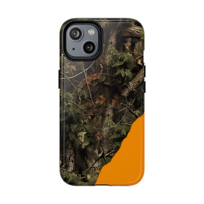 Torn Camo Orange Magnetic Case