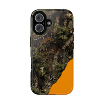 Torn Camo Orange Magnetic Case