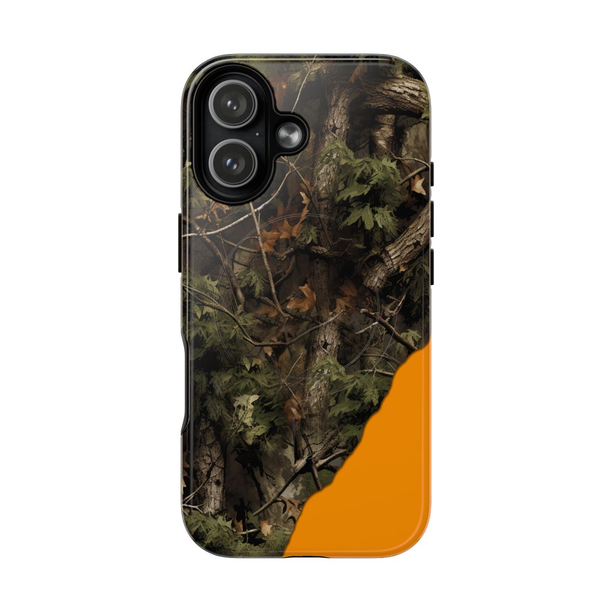 Torn Camo Orange Magnetic Case