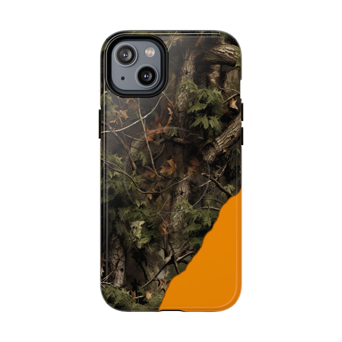 Torn Camo Orange Magnetic Case