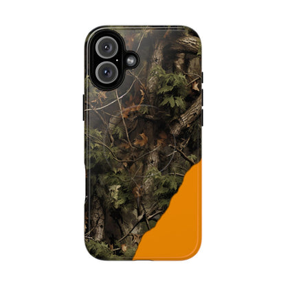 Torn Camo Orange Magnetic Case