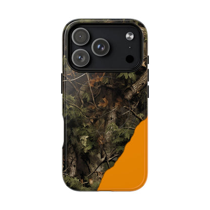 Torn Camo Orange Magnetic Case
