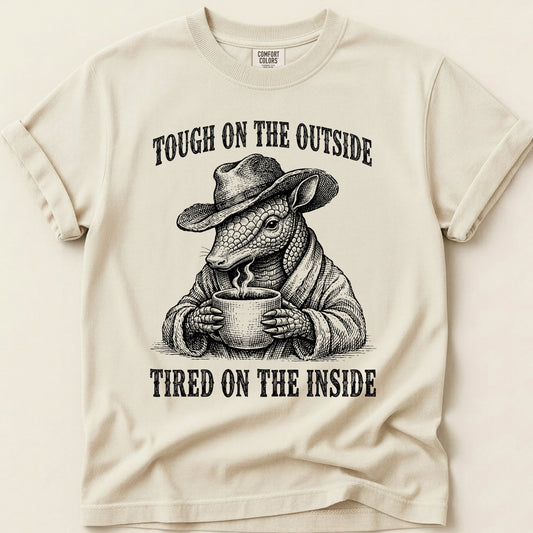 Tough On The Outside T-Shirt on Ivory