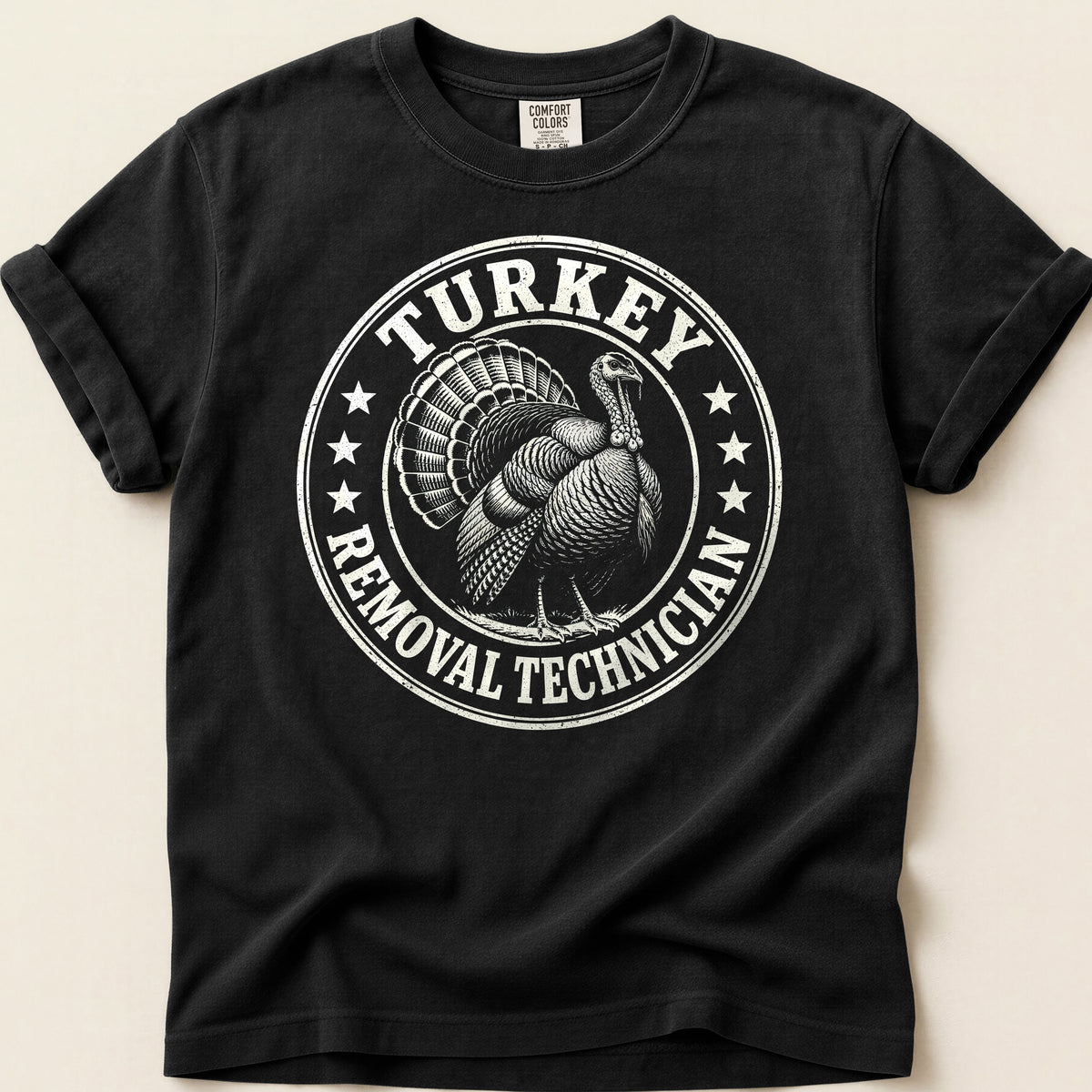 Turkey Removal T-shirt on Black