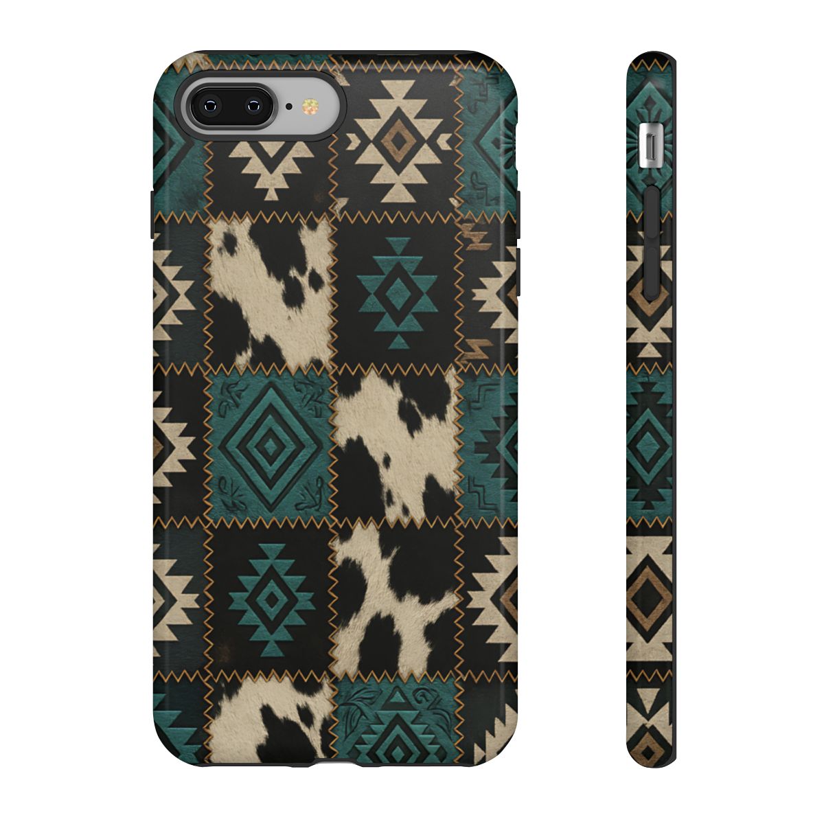 Turquiose Aztec Patchwork Tough Phone Case