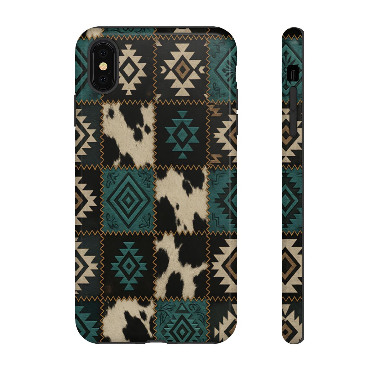 Turquiose Aztec Patchwork Tough Phone Case