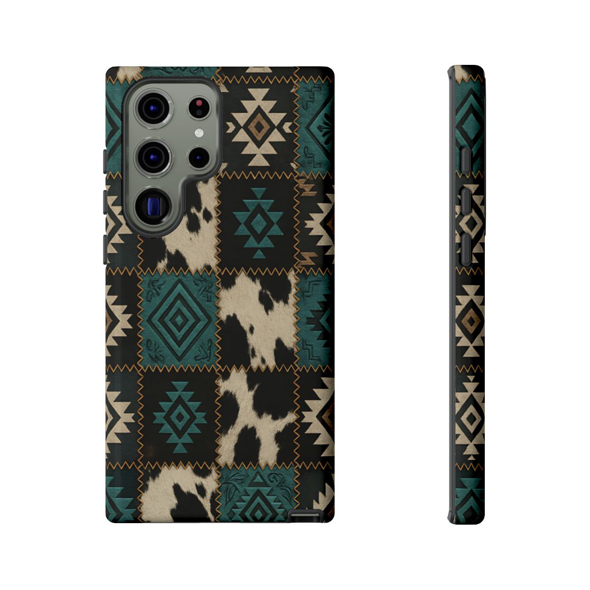Turquiose Aztec Patchwork Tough Phone Case