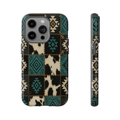 Turquiose Aztec Patchwork Tough Phone Case