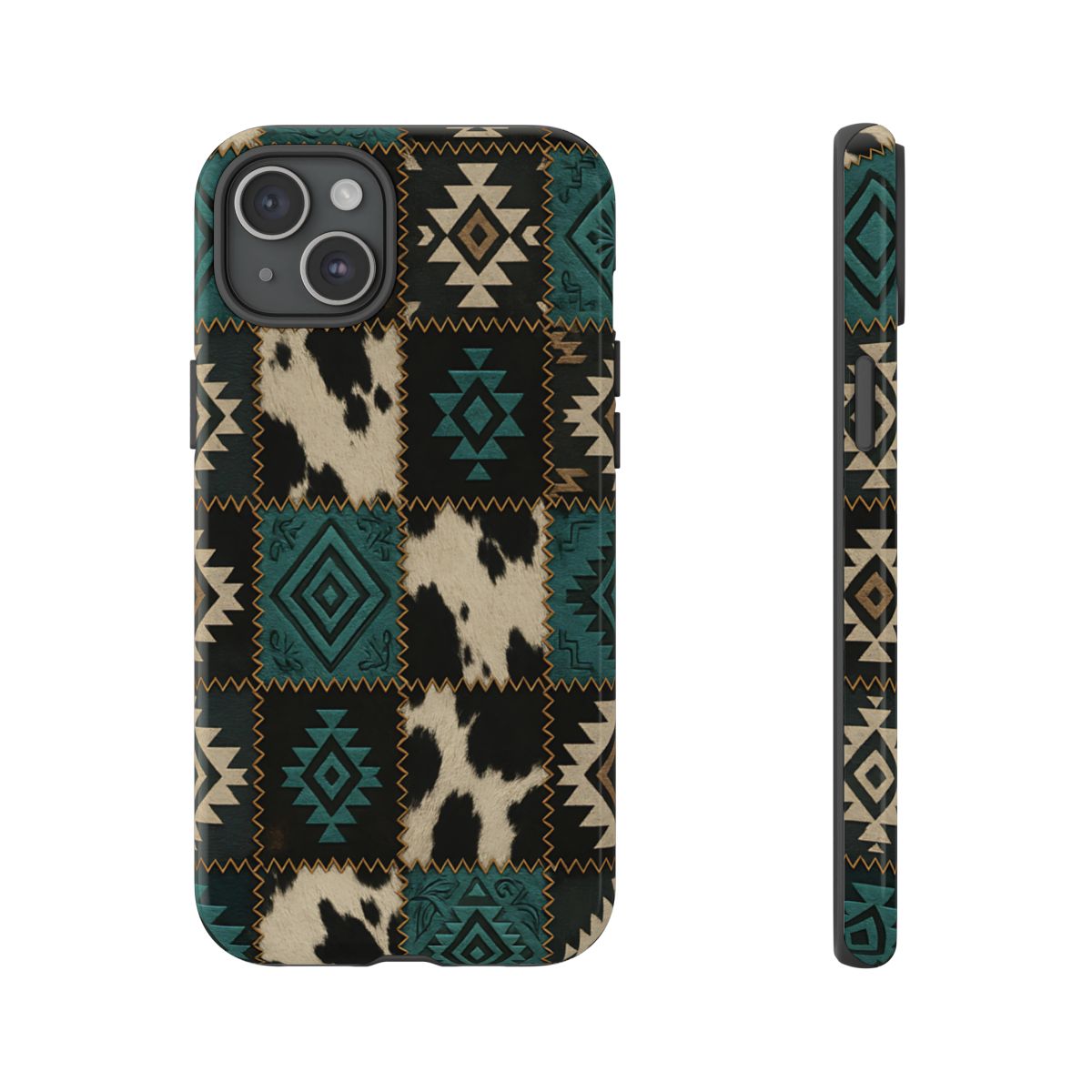 Turquiose Aztec Patchwork Tough Phone Case