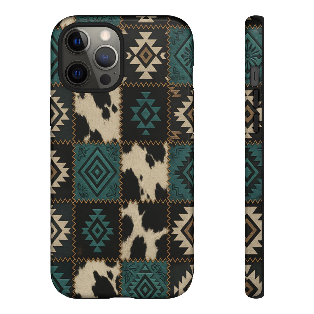 Turquiose Aztec Patchwork Tough Phone Case