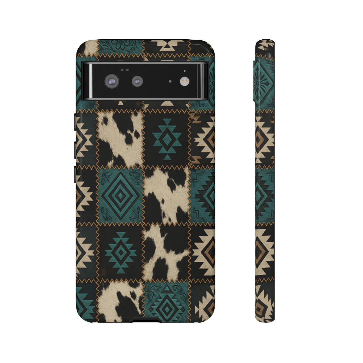 Turquiose Aztec Patchwork Tough Phone Case