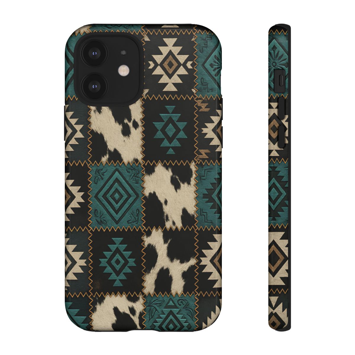 Turquiose Aztec Patchwork Tough Phone Case