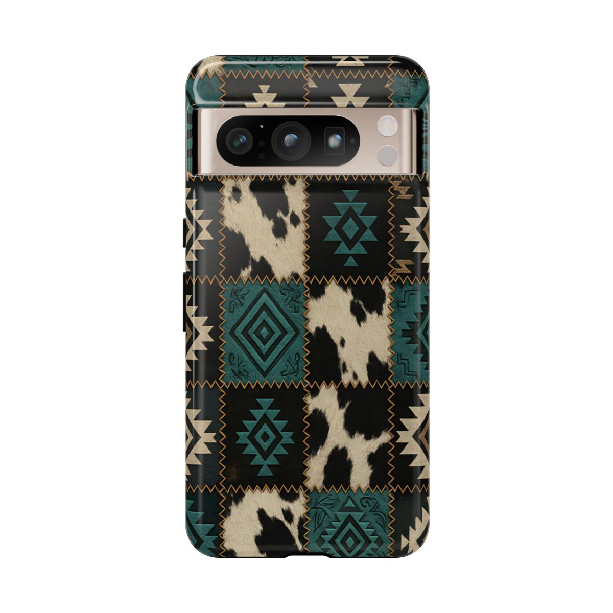 Turquiose Aztec Patchwork Tough Phone Case