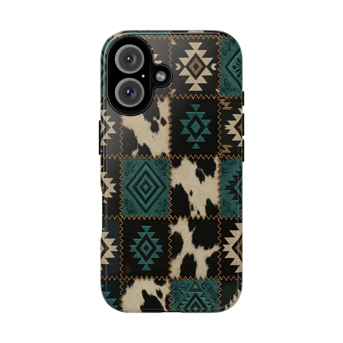 Turquiose Aztec Patchwork Tough Phone Case