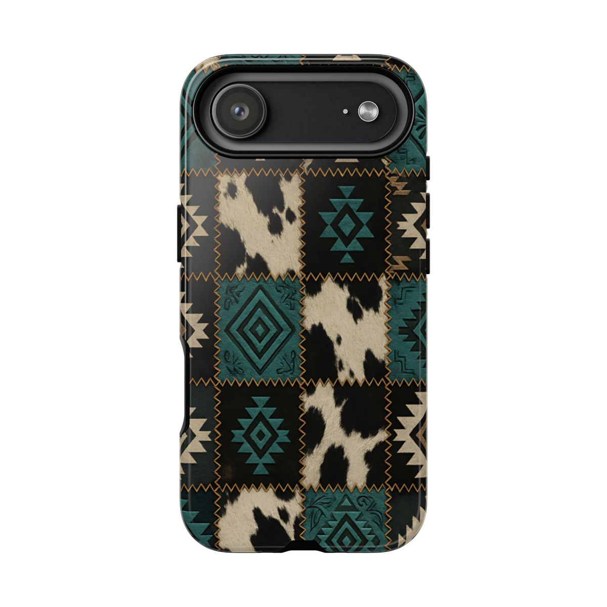 Turquiose Aztec Patchwork Tough Phone Case