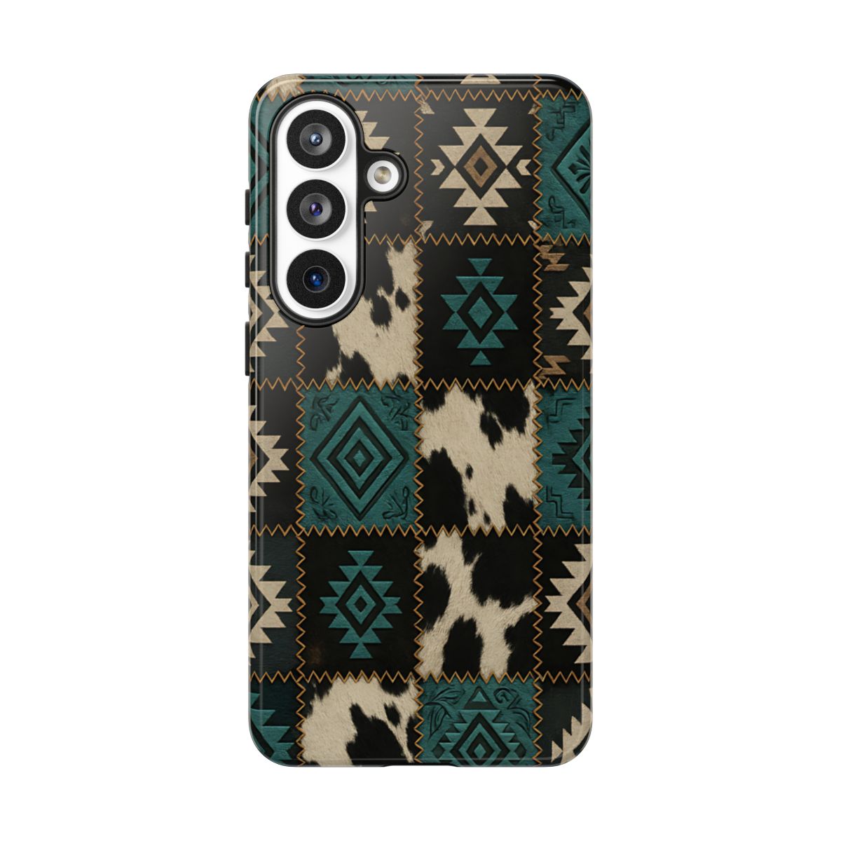 Turquiose Aztec Patchwork Tough Case