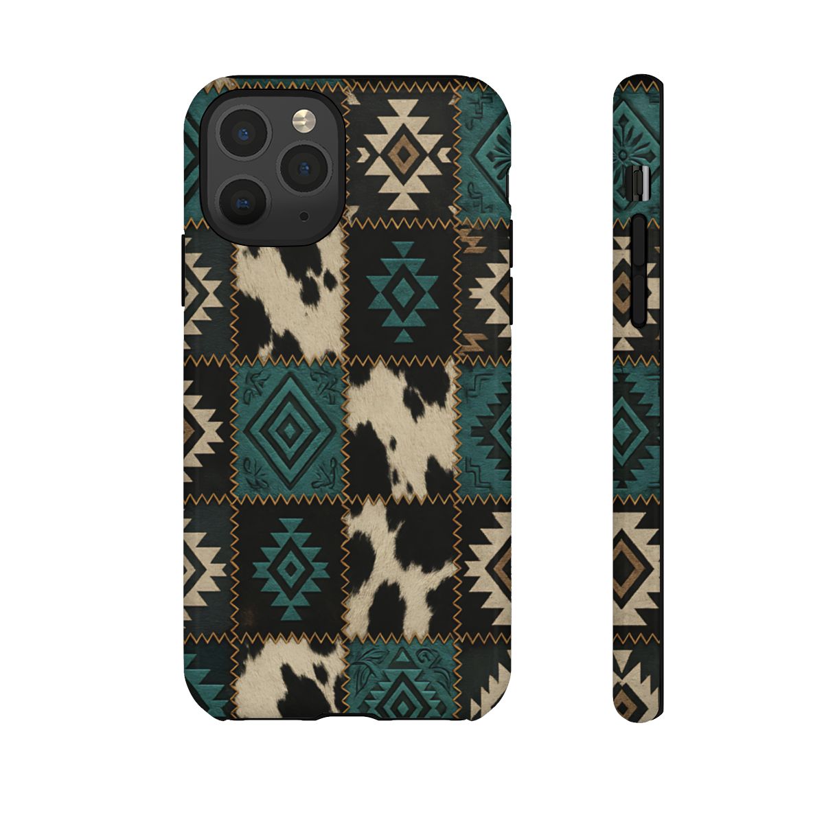 Turquiose Aztec Patchwork Tough Phone Case