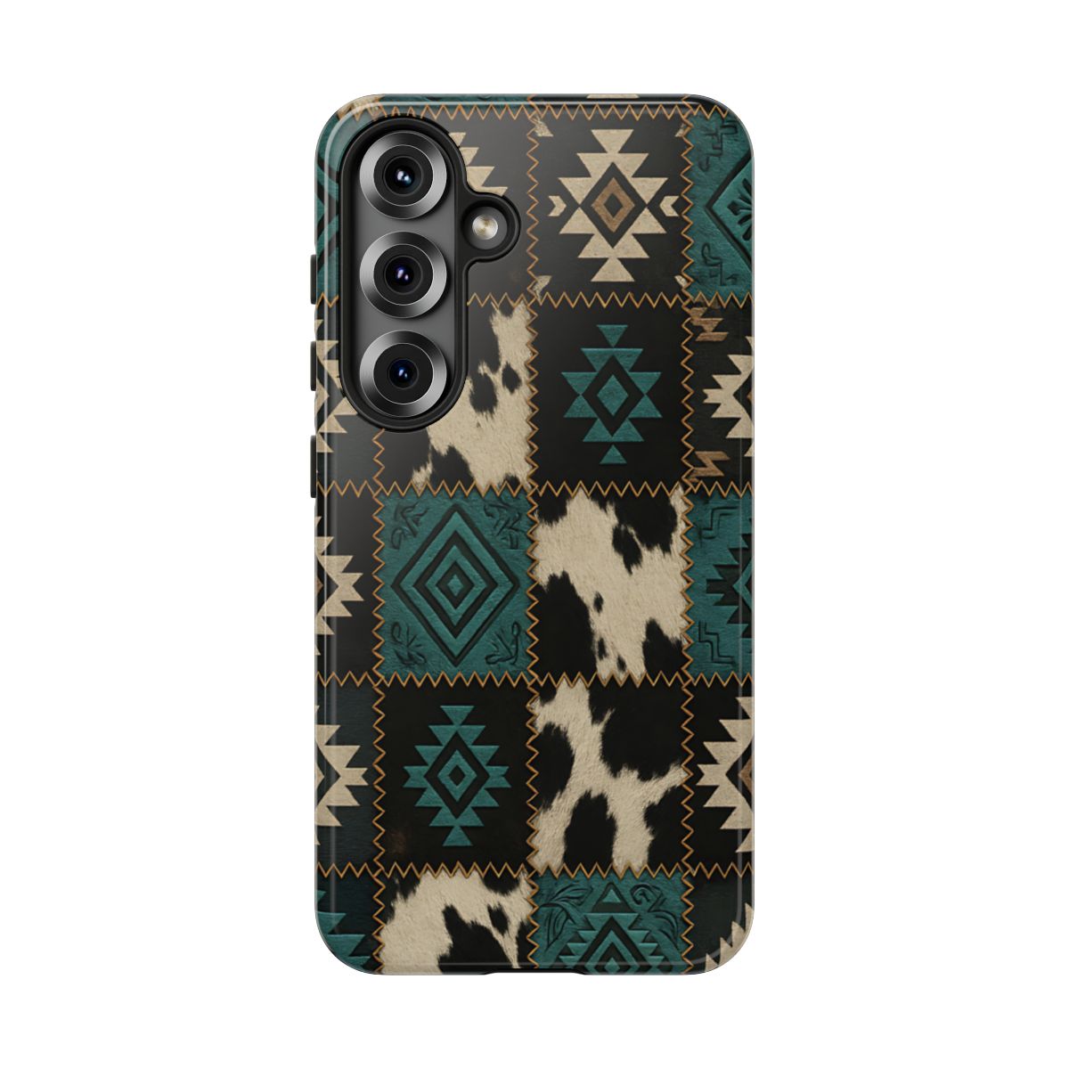 Turquiose Aztec Patchwork Tough Phone Case