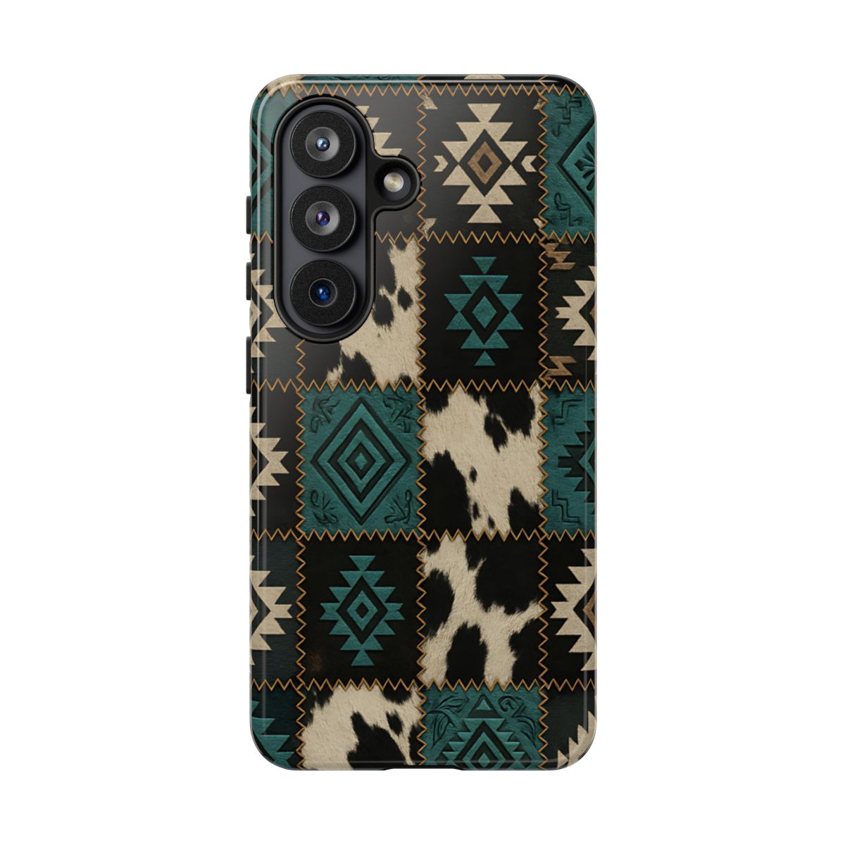 Turquiose Aztec Patchwork Tough Case