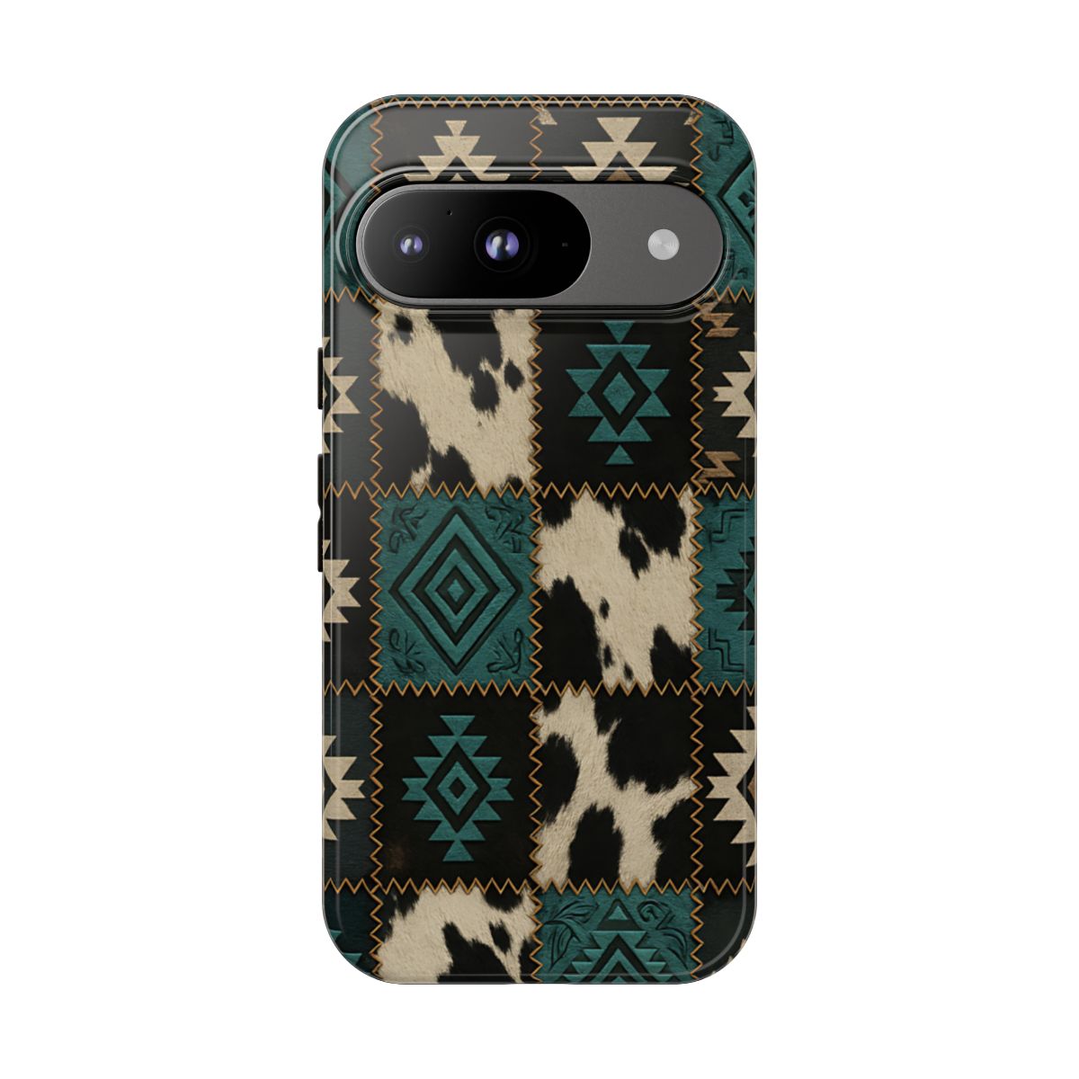 Turquiose Aztec Patchwork Tough Phone Case