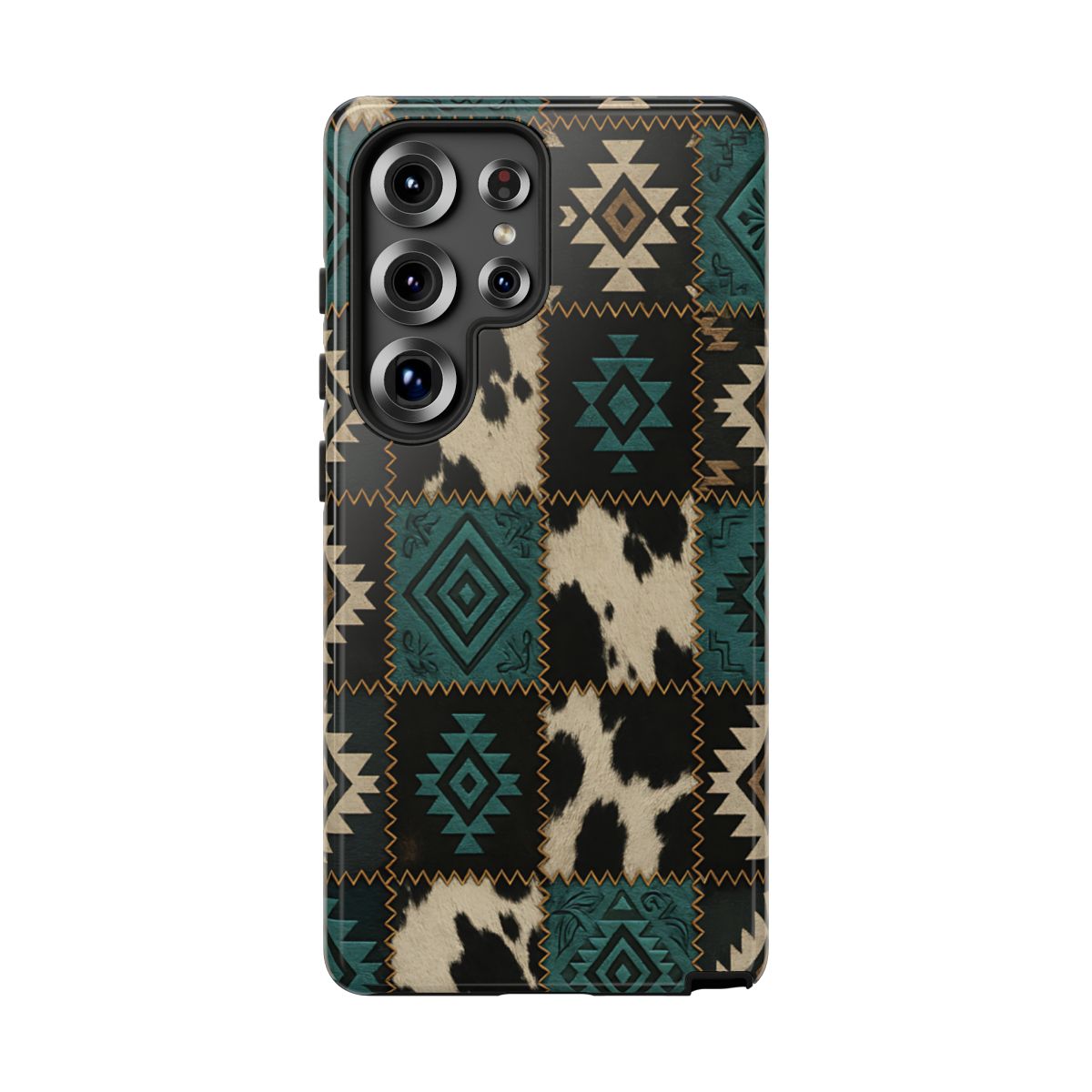 Turquiose Aztec Patchwork Tough Phone Case