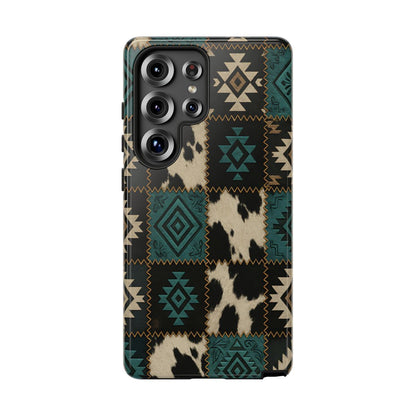 Turquiose Aztec Patchwork Tough Phone Case