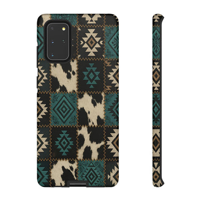 Turquiose Aztec Patchwork Tough Phone Case