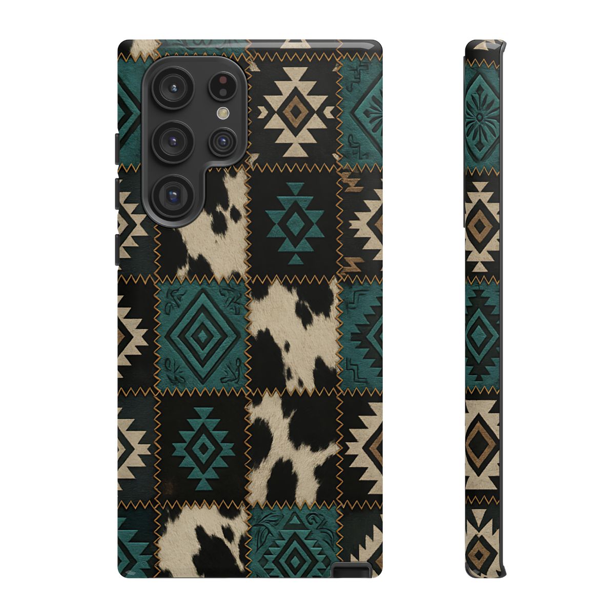 Turquiose Aztec Patchwork Tough Phone Case