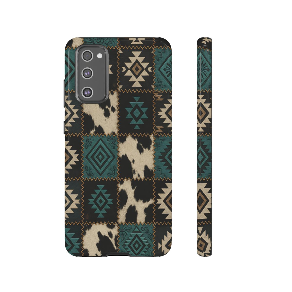 Turquiose Aztec Patchwork Tough Phone Case