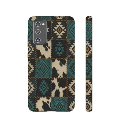 Turquiose Aztec Patchwork Tough Phone Case