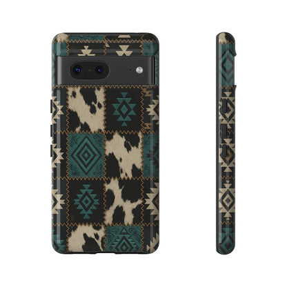 Turquiose Aztec Patchwork Tough Phone Case