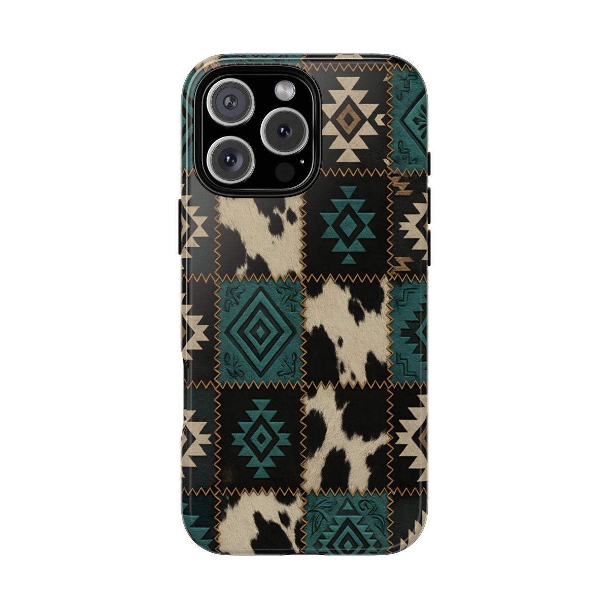 Turquiose Aztec Patchwork Tough Phone Case